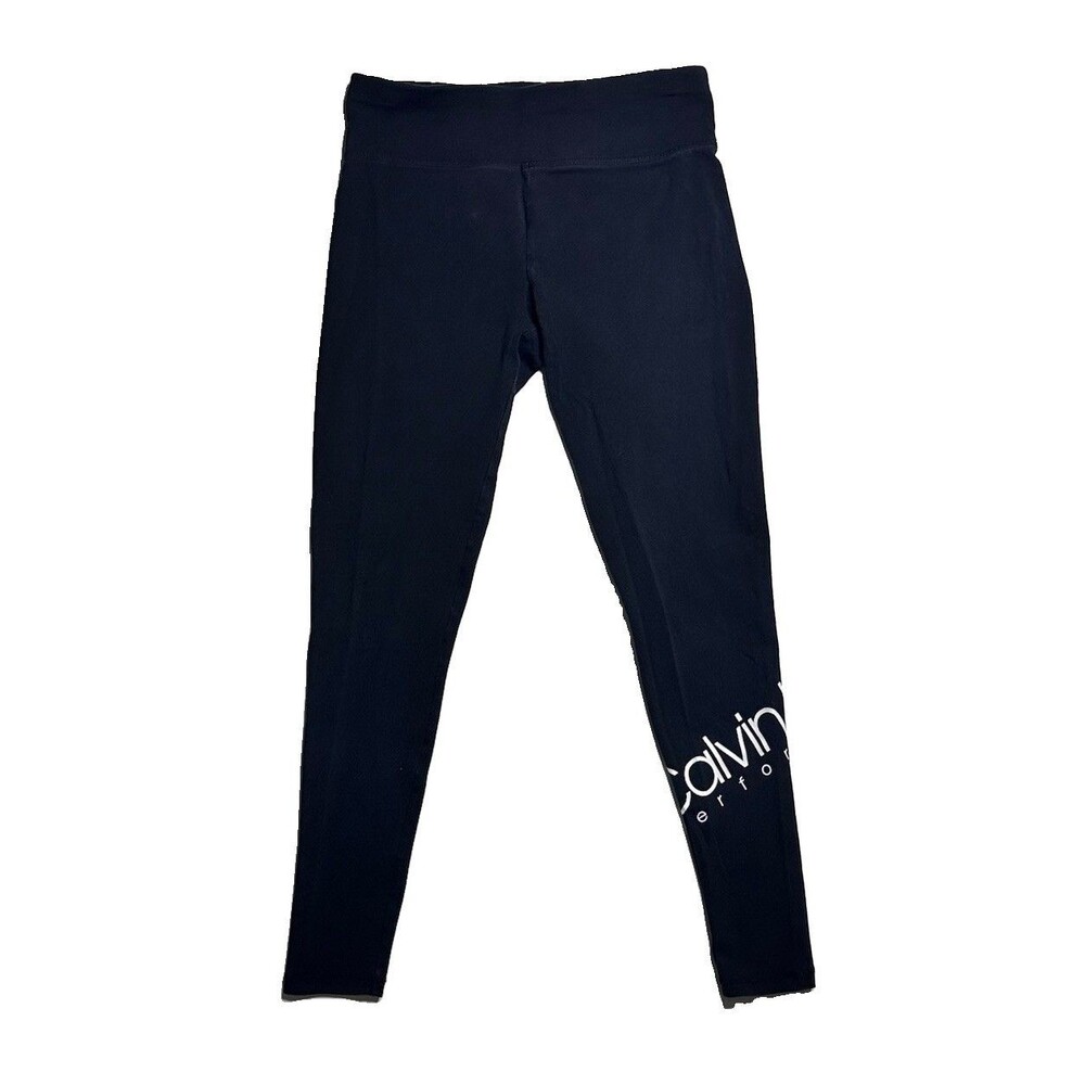 Calvin Klein Performance Women’s Black Logo Leggings Size Small Stretch
